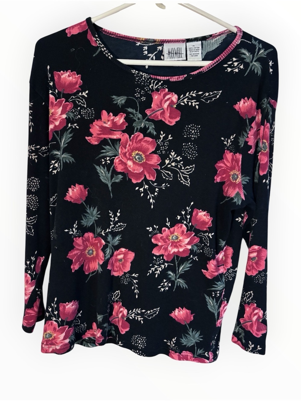 Fairycore Maxwell Floral Long Sleeve Shirt | 100% Cotton - XL